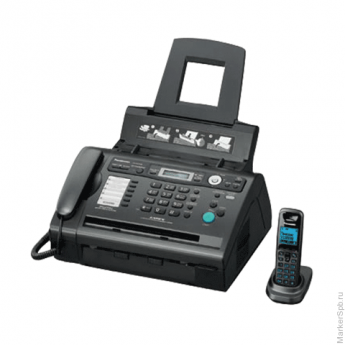 Факс лазерный PANASONIC KX-FLC418 RU, обычная бумага 80 г/м2, А4, АОН, автоответчик DECT