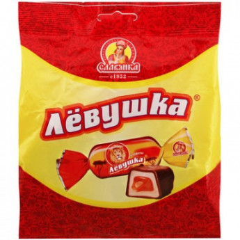 Конфеты Левушка с мягкой карамелью Славянка 199г
