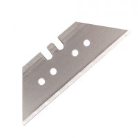 Лезвия для универсальных мощных ножей, 18 мм, BRAUBERG, КОМПЛЕКТ 5 ШТ., форма-трапеция, в пластиковом пенале, 236637, комплект 5 шт