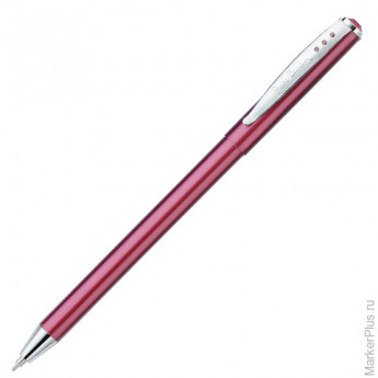 Ручка шариковая PIERRE CARDIN ACTUEL (Пьер Карден), корпус красный, алюминий, хром, PC0704BP, синяя