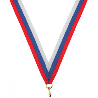 Лента для медалей 22 мм цвет триколор LN5h