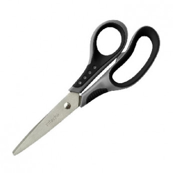 Ножницы Attache Graphite 195 мм с пласт. прорез. анатом. руч. чёр./сер.цв.