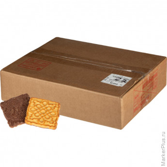 Печенье Яшкино Зебра сахарное с топленым молоком, 3кг/уп (ЯП123)