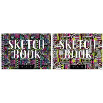 Скетчбук-блокнот для эскизов и зарисовок 60л. А5 на гребне ArtSpace "Sketchbook", 120г/м2, Ассорти ассорти