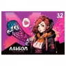 Альбом для рисования 32л., А4, на скрепке BG 'Street art', эконом