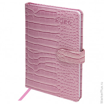 Еженедельник датированный 2026 А5 145х215 мм, BRAUBERG "Party", под кожу, коралловый, 117178