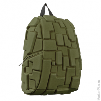 Рюкзак MADPAX "Blok Full", универсальный, молодежный, 32 л, темно-зеленый, "Блоки", 46х35х20 см, KZ2