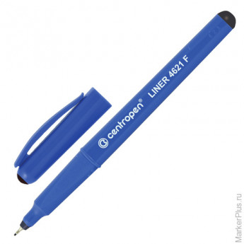 Ручка капиллярная CENTROPEN, трехгранная, корпус синий, толщина письма 0,3 мм, черная, 4621/1Ч