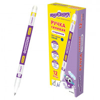 Ручка стираемая гелевая ЮНЛАНДИЯ ПИШИ-СТИРАЙ, СИНЯЯ, корпус двухцветный, линия письма 0,35 мм, 143240