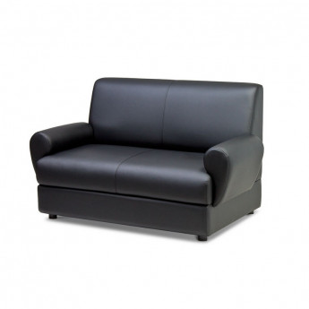 Мягкая мебель EF_Эйр (Matrix)диван 2 мест.к/з черн.Ec.3001/Р2euroline 9100