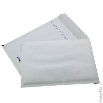 Конверт-пакеты с прослойкой из пузырчатой пленки (240х350 мм), белая крафт-бумага, отрывная полоса, КОМПЛЕКТ 100 шт., F/3