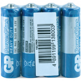 Батарейка GP AA (R06) 15S OS4, 4 шт/в уп