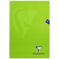 Тетрадь 48л., А4, клетка Clairefontaine "Mimesys", 90г/м2, пластиковая обложка, зеленая