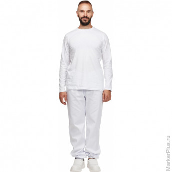 Трикотаж Футболка (160 г.) с длинным рукавом бел.(S)