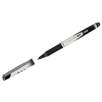 Ручка-роллер Pilot "V-Ball" черная, 0,5мм, грип, одноразовая, 12 шт/в уп
