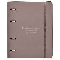 Тетрадь со сменным блоком А5,120л,Infolio Study,Quote,иск.кож,N3812