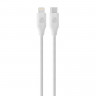 Кабель uBear LIFE, USB-C - Lightning, до 60W, 1.2 м, бел (DC11WH12LF-CL)