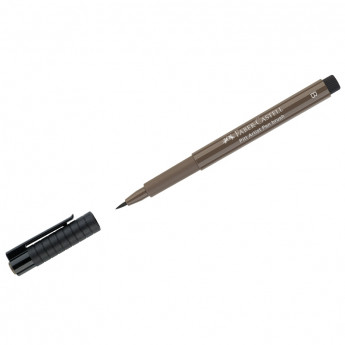 Ручка капиллярная Faber-Castell 'Pitt Artist Pen Brush' цвет 177 ореховый, кистевая, 10 шт/в уп