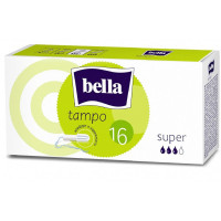 Тампоны Tampo Bella без аппликатора premium comfort Super16 шт/уп, комплект 16 шт