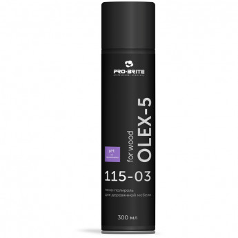 Очиститель-полироль для деревянной мебели PRO-BRITE 'Olex-5', 300мл, аэрозоль
