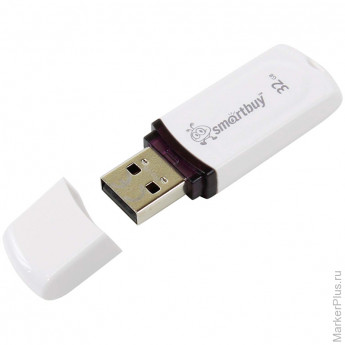 Память Smart Buy 'Paean' 32GB, USB 2.0 Flash Drive, белый