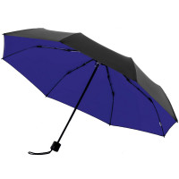 Зонт складной с защитой от УФ-лучей Sunbrella, ярко-синий с черным,10993.44