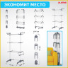 Сушилка напольная для белья раскладная МНОГОФУНКЦИОНАЛЬНАЯ, 3 уровня, на колесах, 'Super Compact', СКЛАДНОЕ ОСНОВАНИЕ, LAIMA HOME, 608462