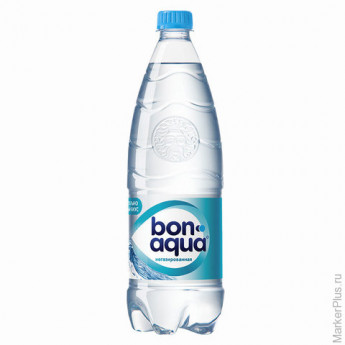 Вода негазированная питьевая BONAQUA (БонАква), 1 л, пластиковая бутылка, 325204 6 шт/в уп