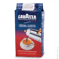 Кофе молотый LAVAZZA (Лавацца) 'Crema e Gusto', натуральный, 250 г, вакуумная упаковка, 3876