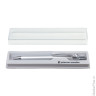 Ручка подарочная шариковая PIERRE CARDIN "Actuel", корпус серебряный, алюминий, хром, синяя, PC0502BP