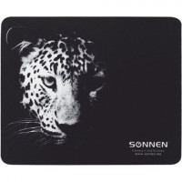 Коврик для мыши SONNEN 'LEOPARD', резина+ткань, 220х180х3 мм, 513314