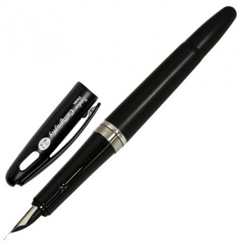 Ручка перьевая PENTEL "Tradio Calligraphy", корпус черный, линия письма 2,1 мм, черная, TRC1-21A