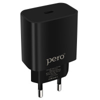 Зарядное устройство сетевое PERO TC03 PD 18W черный