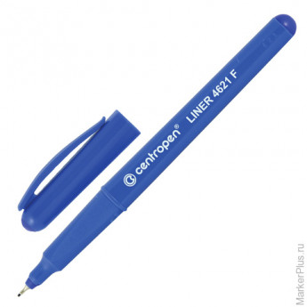Ручка капиллярная CENTROPEN, трехгранная, корпус синий, толщина письма 0,3 мм, синяя, 4621/1С