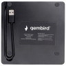 Внешний оптический привод CD/DVD GEMBIRD USB 3.0, пластик, черный, DVD-USB-03 Внешний оптический привод CD/DVD GEMBIRD USB 3.0, пластик, черный, DVD-USB-03