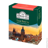 Чай AHMAD (Ахмад) "Classic Black Tea", черный, 100 пакетиков с ярлычками по 2 г, 1665