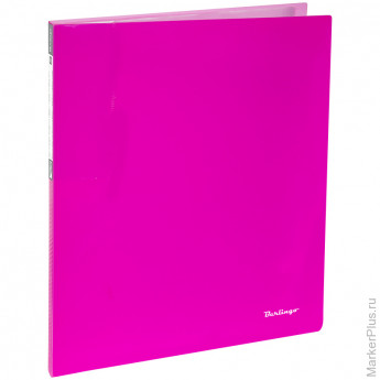 Папка с 20 вкладышами Berlingo 'Neon', 14мм, 700мкм, неоновая розовая