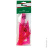 Набор чертежный средний СТАММ "Neon Cristal" (линейка 20 см, 2 угольника, транспортир), розовый неоновый, НГ14