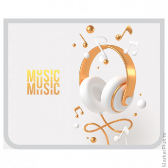Папка для тетрадей 1 отделение, А5, ArtSpace "My music", 240*190*40мм, пластик, на молнии