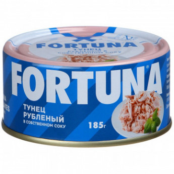 Рыбные консервы Fortuna Тунец рубленый, 185г