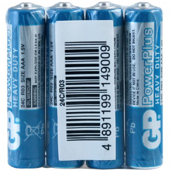 Батарейка GP AAA (R03) 24S OS4, 4 шт/в уп