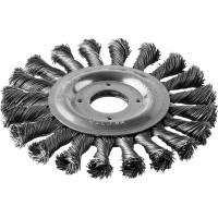 Корщетка для УШМ ЗУБР Профи d125х22.2мм, дисковая, крученая (35190-125_z02) Корщетка для УШМ ЗУБР Профи d125х22.2мм, дисковая, крученая (35190-125_z02)