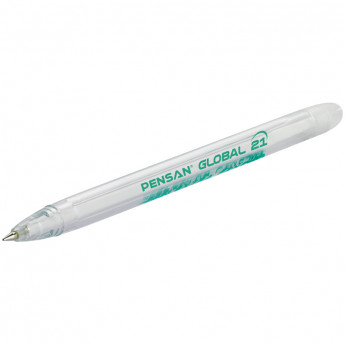 Ручка шариковая PenSan "Global", зеленая, 0,5мм, штрих-код 12 шт/в уп