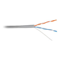Кабель NewMax UTP CCA, 2 пары, Cat.5e, PVC, серый, 305м. (NM-UTP5E2PR-CCA)