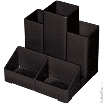 Подставка-органайзер BRAUBERG-CONTRACT, 109х95х101,5 мм, 5 отделений, черная, 230893