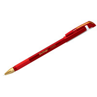 Ручка шариковая Berlingo 'xGold', красная, 0,7мм, игольчатый стержень, грип, 12 шт/в уп