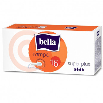 Тампоны Tampo Bella без аппликатора premium comfort Super Plus 16 шт/уп, комплект 16 шт