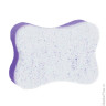 Мочалка губка, поролон+массаж, 14 г (5х9х13 см), фиолетовая, "Комфорт", TIAMO "Massage", 12620