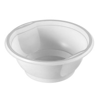 Миска одноразовая пластик.Комус для хол./гор., 0,6л, белая, ПП, 50шт/уп, 20 шт/в уп, комплект 50 шт