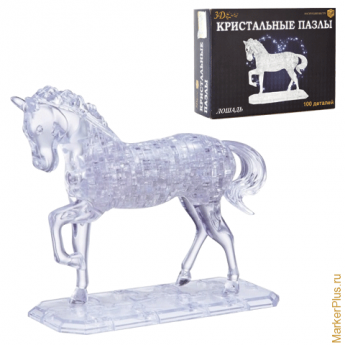 Игрушка развивающая 3D Crystal Puzzle "Лошадь", XL, 100 элементов, HJ042221